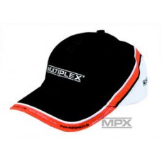 Multiplex Peaked caps MPX black/white/orange